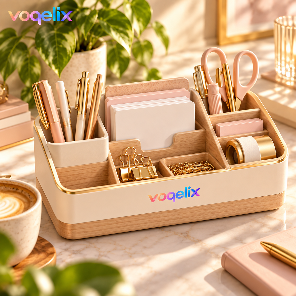 voqelix™ AtelierHub Multifunction Desktop Organizer