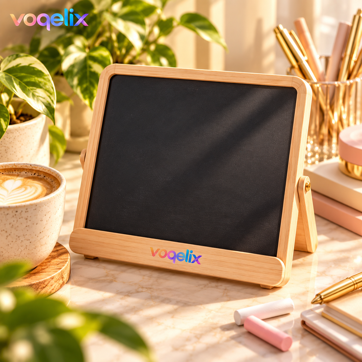 voqelix™ MiniSlate Premium Desktop Blackboard