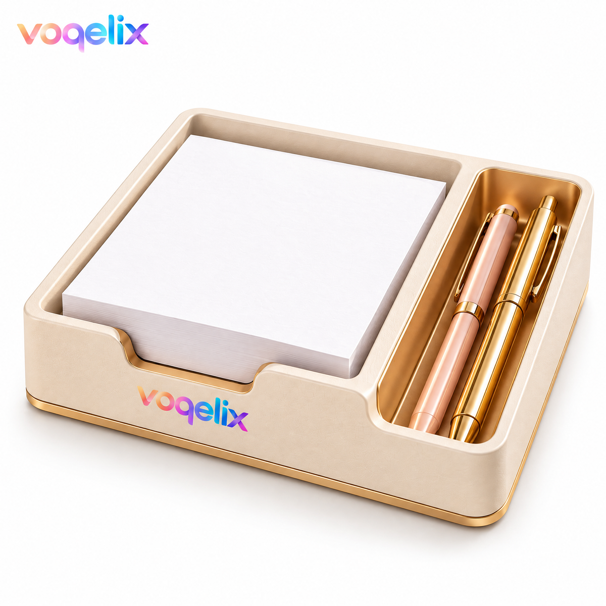 voqelix™ NoteDock Sticky Note & Pen Organizer