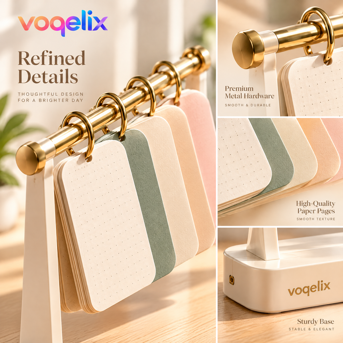 voqelix™ LumaFlip Creative Desktop Planner