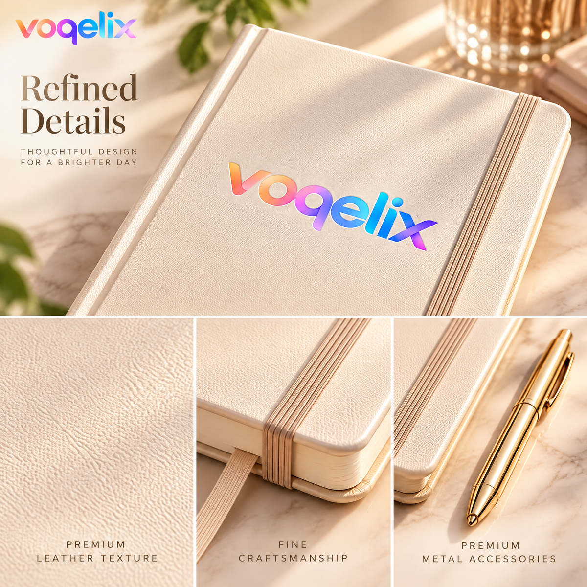voqelix™ SoftBound Premium Silicone-Feel Notebook