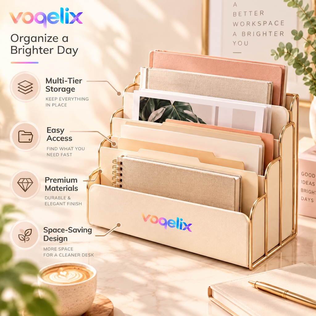 voqelix™ TierEase Multi-Layer Document Organizer